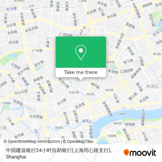 中国建设银行24小时自助银行(上海同心路支行) map