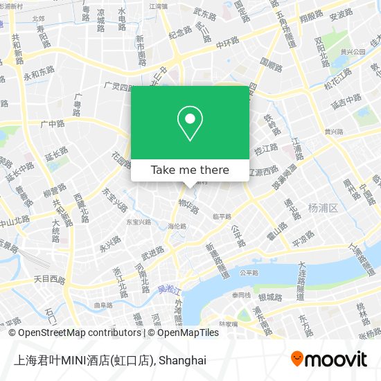 上海君叶MINI酒店(虹口店) map