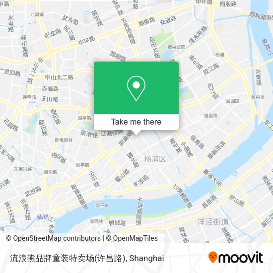 流浪熊品牌童装特卖场(许昌路) map