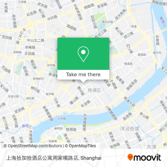 上海拾加拾酒店公寓周家嘴路店 map