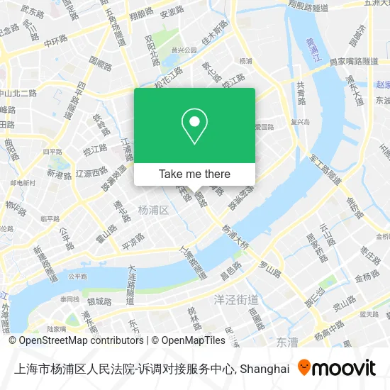 上海市杨浦区人民法院-诉调对接服务中心 map