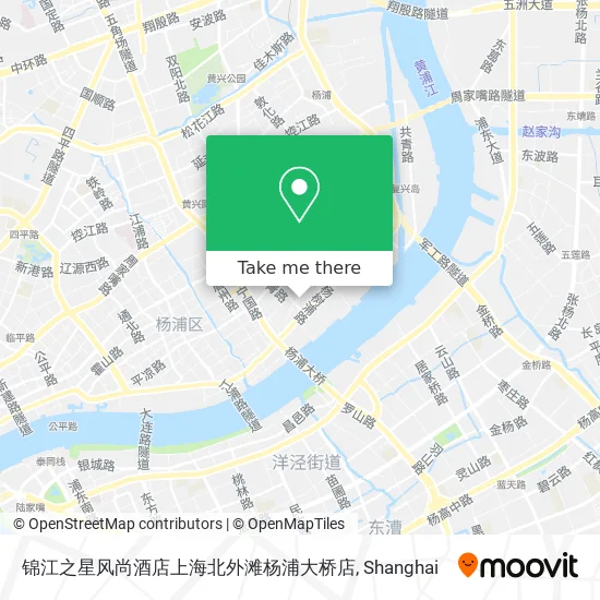 锦江之星风尚酒店上海北外滩杨浦大桥店 map