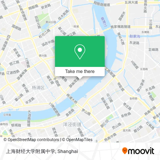 上海财经大学附属中学 map