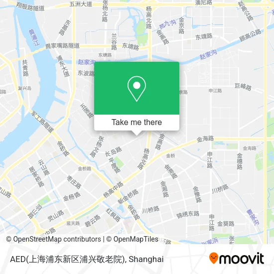 AED(上海浦东新区浦兴敬老院) map
