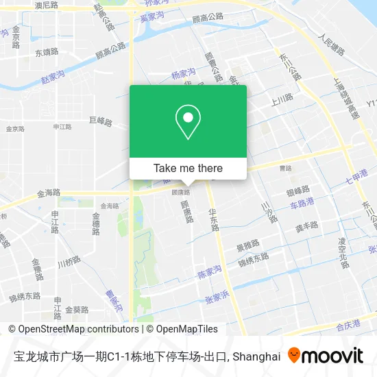 宝龙城市广场一期C1-1栋地下停车场-出口 map