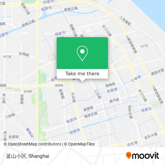 蓝山小区 map