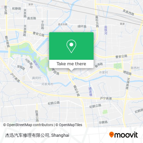 杰迅汽车修理有限公司 map