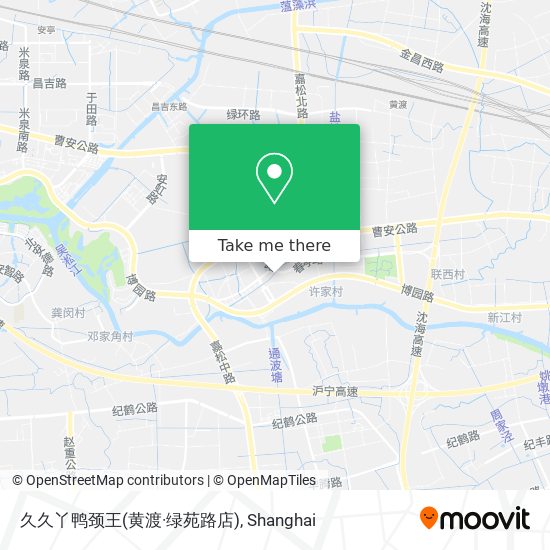 久久丫鸭颈王(黄渡·绿苑路店) map