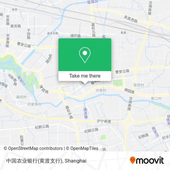 中国农业银行(黄渡支行) map
