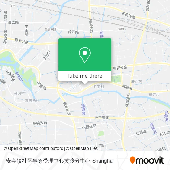 安亭镇社区事务受理中心黄渡分中心 map