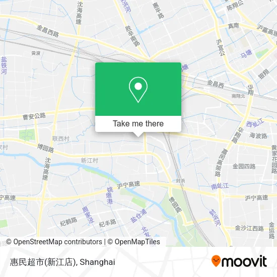 惠民超市(新江店) map