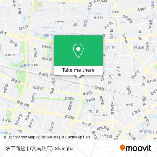 农工商超市(真南路店) map