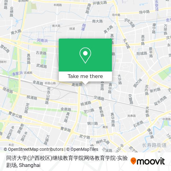 同济大学(沪西校区)继续教育学院网络教育学院-实验剧场 map