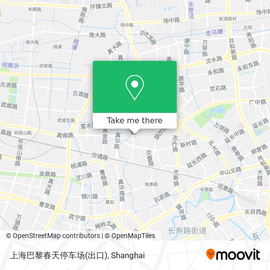 上海巴黎春天停车场(出口) map