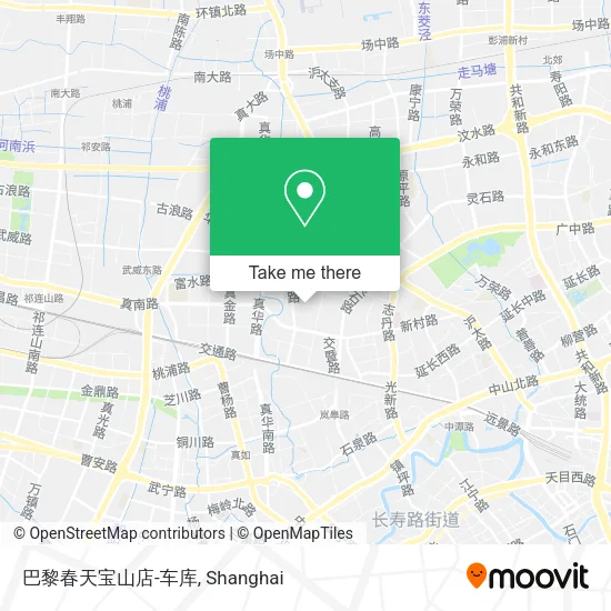 巴黎春天宝山店-车库 map