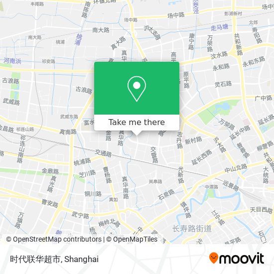 时代联华超市 map