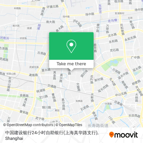中国建设银行24小时自助银行(上海真华路支行) map