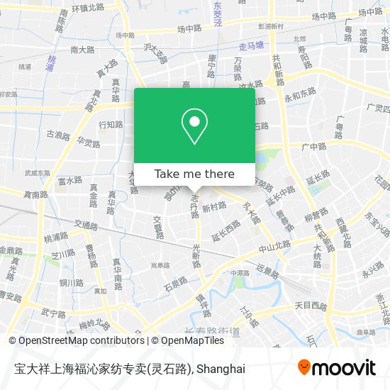 宝大祥上海福沁家纺专卖(灵石路) map