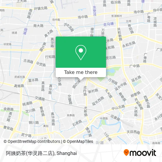 阿姨奶茶(华灵路二店) map