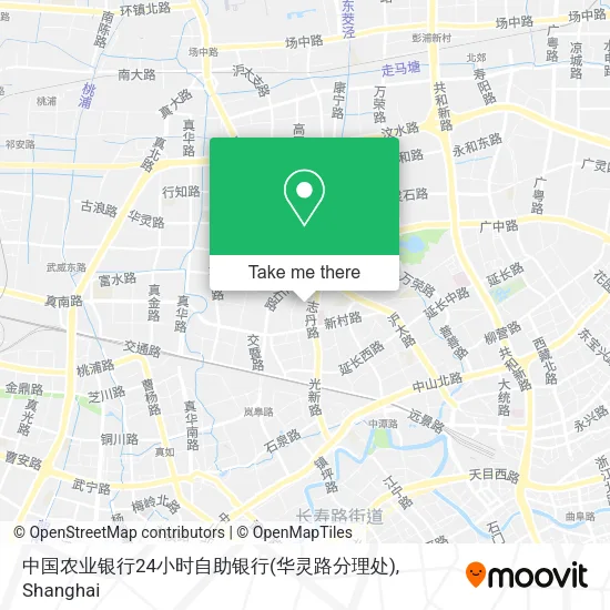中国农业银行24小时自助银行(华灵路分理处) map