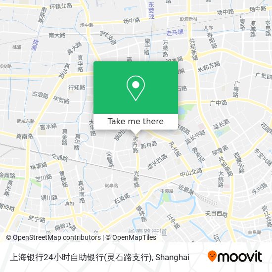 上海银行24小时自助银行(灵石路支行) map