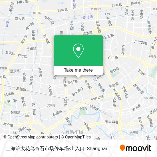 上海沪太花鸟奇石市场停车场-出入口 map