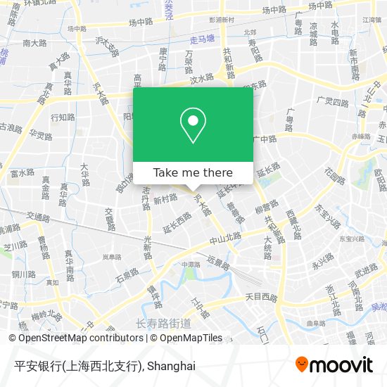 平安银行(上海西北支行) map
