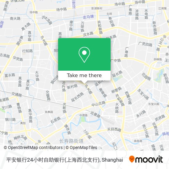 平安银行24小时自助银行(上海西北支行) map