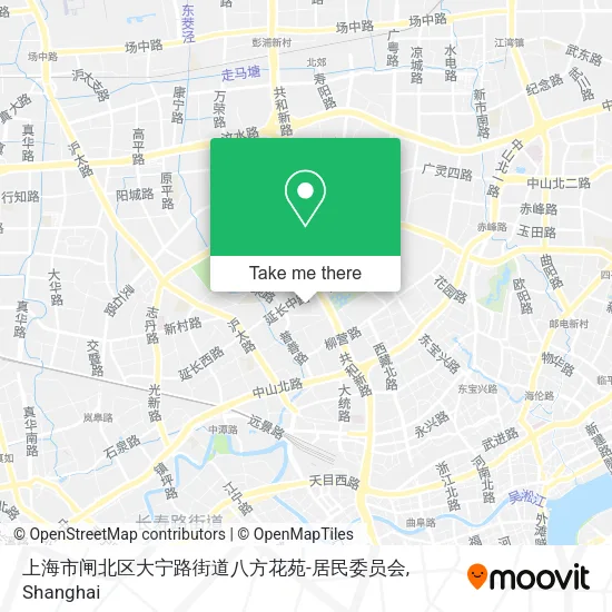 上海市闸北区大宁路街道八方花苑-居民委员会 map