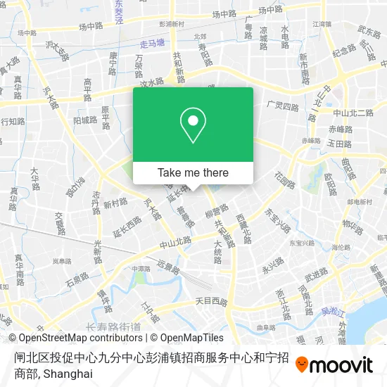 闸北区投促中心九分中心彭浦镇招商服务中心和宁招商部 map