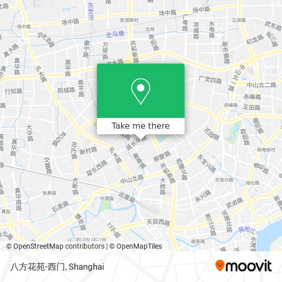 八方花苑-西门 map