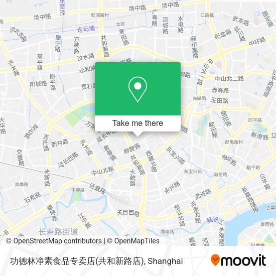 功德林净素食品专卖店(共和新路店) map