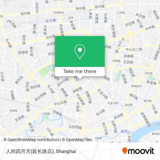 人间四月天(延长路店) map
