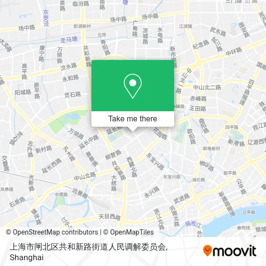 上海市闸北区共和新路街道人民调解委员会 map