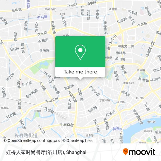 虹桥人家时尚餐厅(洛川店) map