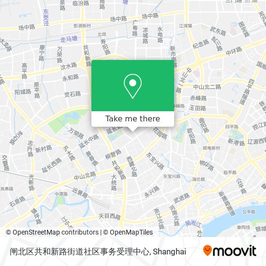 闸北区共和新路街道社区事务受理中心 map