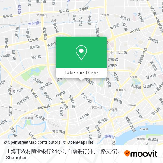 上海市农村商业银行24小时自助银行(-同丰路支行) map