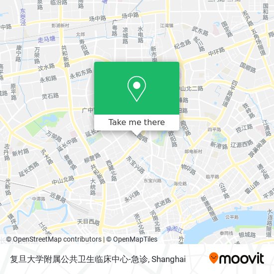 复旦大学附属公共卫生临床中心-急诊 map