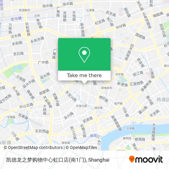 凯德龙之梦购物中心虹口店(南1门) map