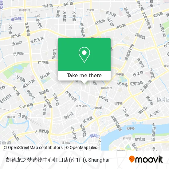 凯德龙之梦购物中心虹口店(南1门) map