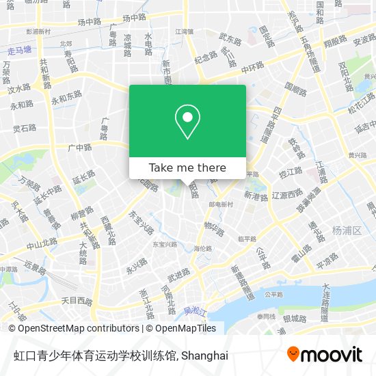 虹口青少年体育运动学校训练馆 map