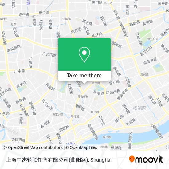 上海中杰轮胎销售有限公司(曲阳路) map