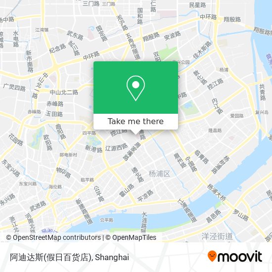 阿迪达斯(假日百货店) map