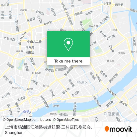 上海市杨浦区江浦路街道辽源-三村居民委员会 map