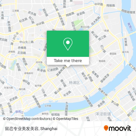留恋专业美发美容 map