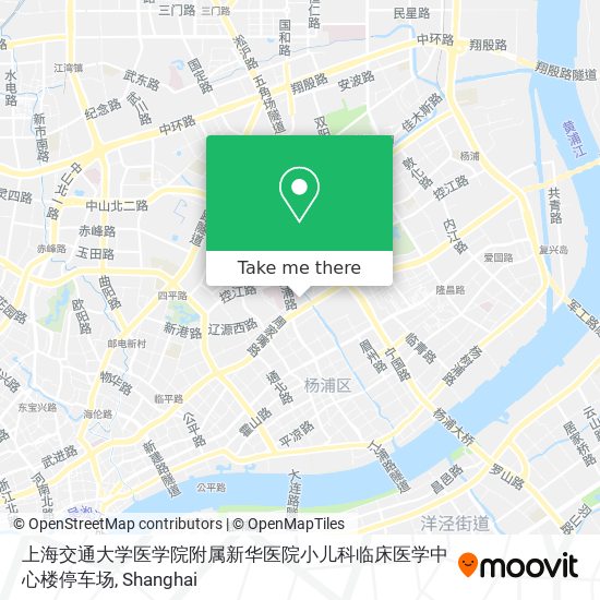 上海交通大学医学院附属新华医院小儿科临床医学中心楼停车场 map