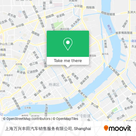 上海万兴丰田汽车销售服务有限公司 map