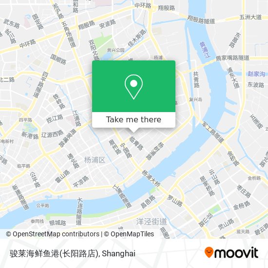 骏莱海鲜鱼港(长阳路店) map