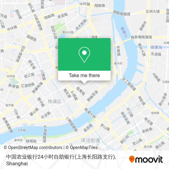 中国农业银行24小时自助银行(上海长阳路支行) map