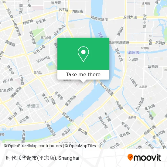 时代联华超市(平凉店) map